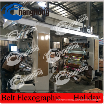 Bubble Film Flexographic Printing Machine 6 Colors